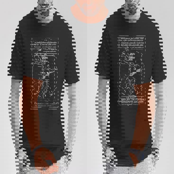 Metal I Death Metal I Heavy Metalitruvian Man Guitar Tシャツ 面白い贈り物