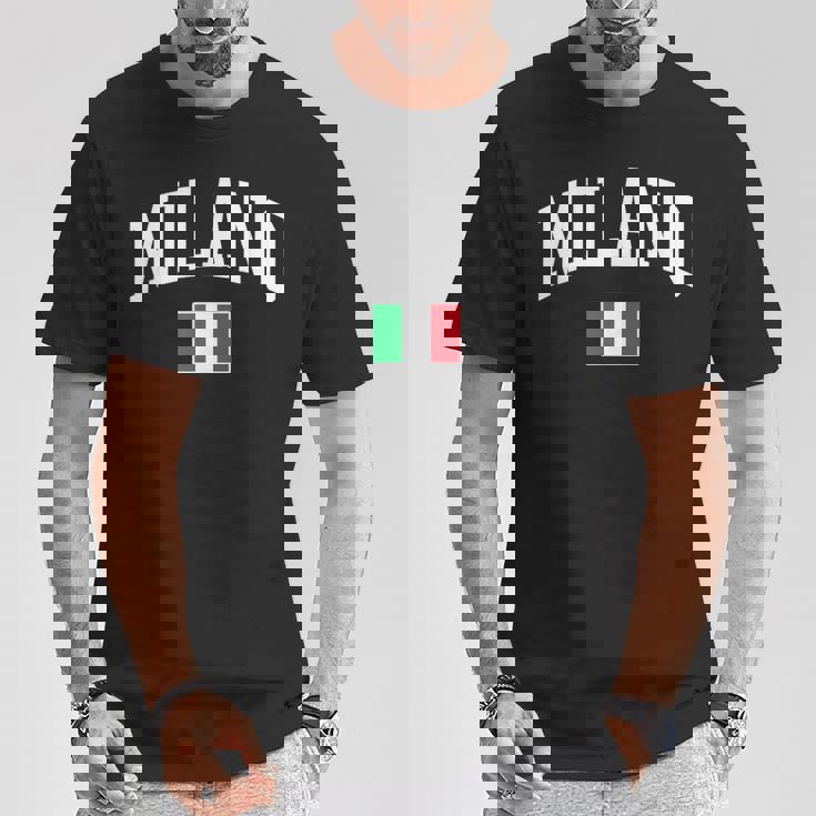 Milano Italia Flag Of Italy Classic Tシャツ 面白い贈り物