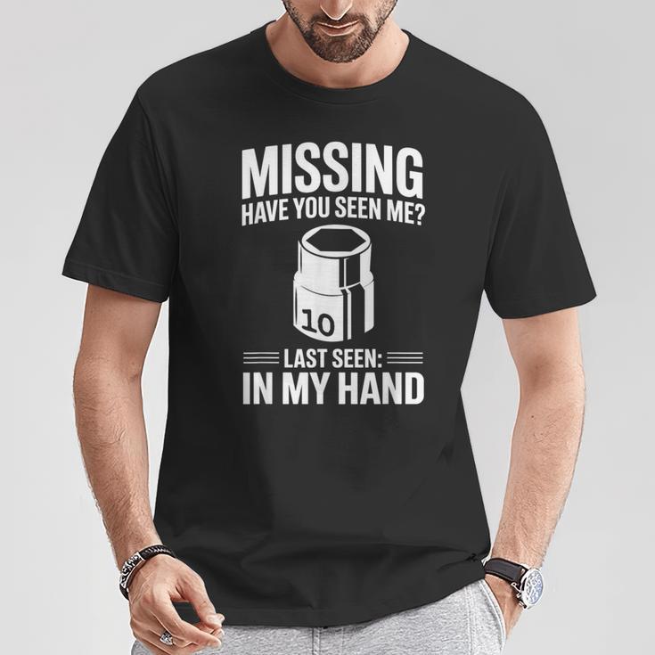 Missing Have Youeen Me 10Mm ソケット 車 ガイ 車 整備士 Tシャツ 面白い贈り物