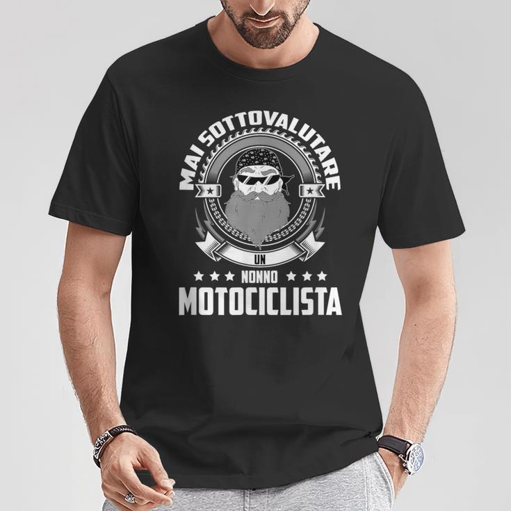 Motociclista Nonno Festa Del Papà Regalo Papà Motociclista Maglietta Regalos divertidos