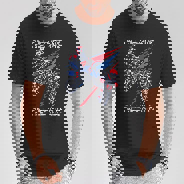 Motocross Papà Figlio Padre Enduro Moto Maglietta Regalos divertidos