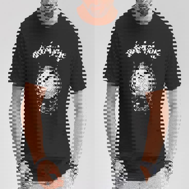 Motorhedge ヘビーメタル ハリネズミ ハリネズミ Tシャツ 面白い贈り物