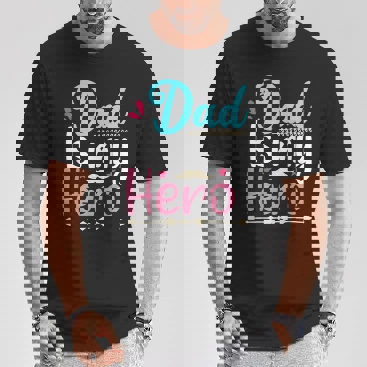 My Dad Is My Hero ギフト 父の日 クール キッズ シャツ メンズ レディース Tシャツ 面白い贈り物