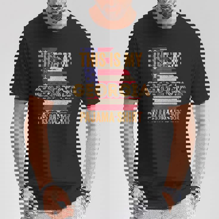 My Georgia パジャマ シャツ ファニー ジョージア Tシャツ 面白い贈り物