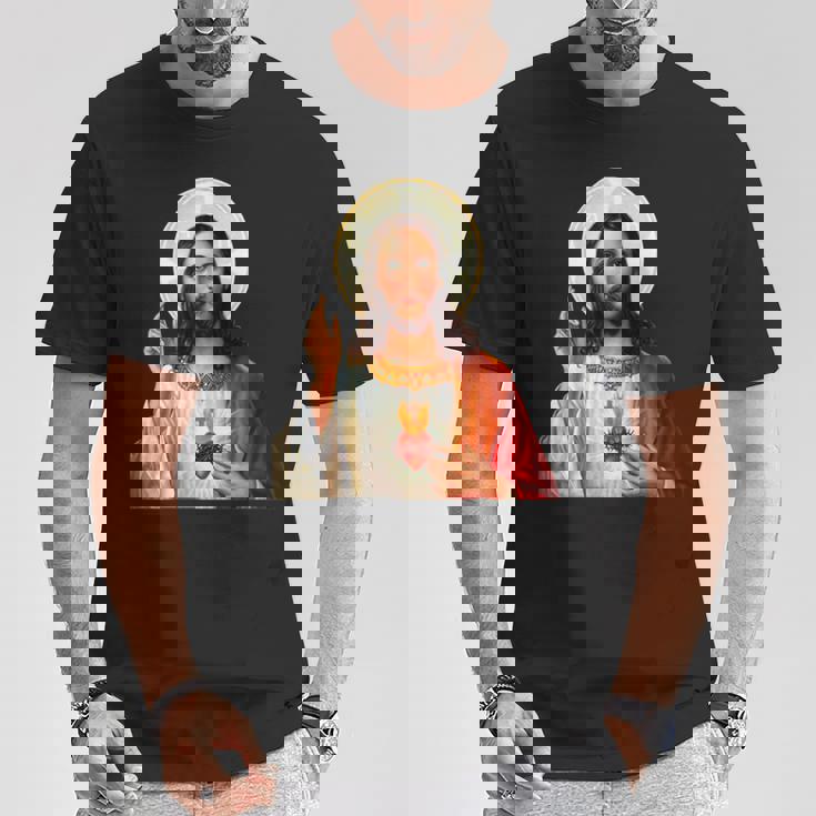 Myuperhero Is Jesus、Faith Love Godシャツ Tシャツ 面白い贈り物