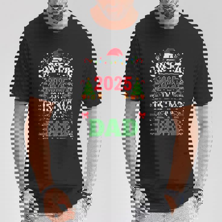 Natale 2025 Primo Natale Da Papà Nuovo Padreacanze Maglietta Regalos divertidos