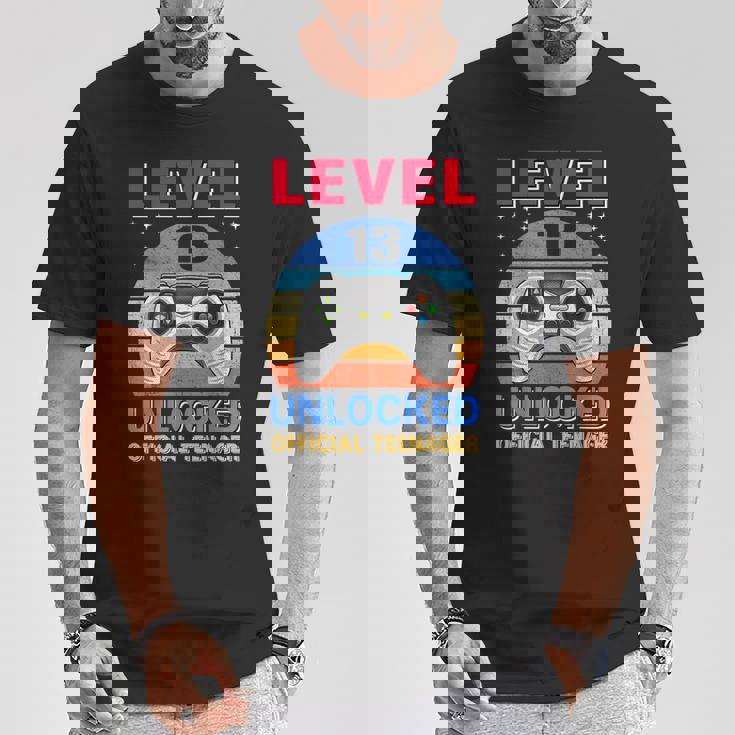 Official Nager 13Th Birthday Level 13 Unlocked Tシャツ 面白い贈り物