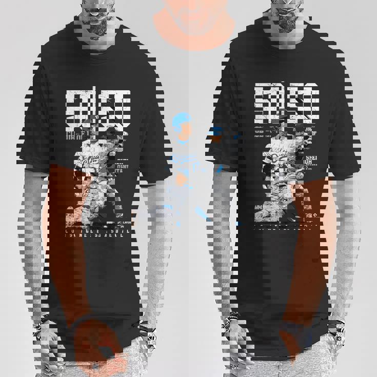 Ohtani Historic 50-50 Club Entryhohei Ohtani Mlbpa Tシャツ 面白い贈り物