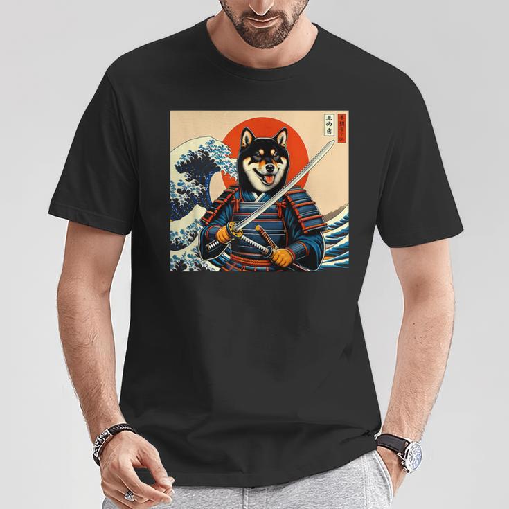 Otakuhiba Inuamurai Noir Et Tan T-Shirt Cadeaux drôles