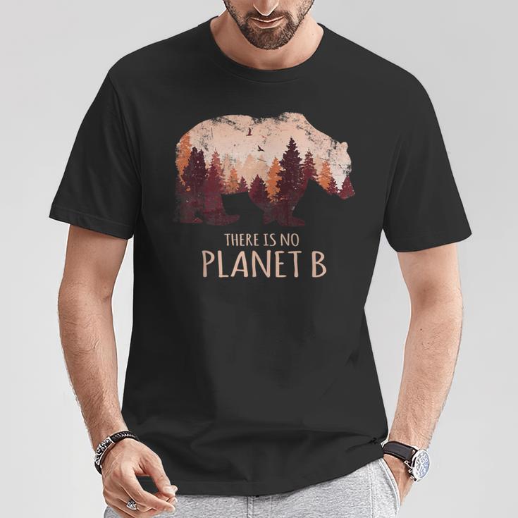 Ours Dans La Forêtauve La Terre Et L'environnement T-Shirt Cadeaux drôles