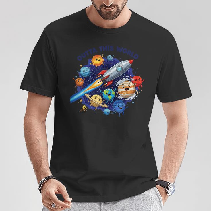 Outta This World かわいい惑星宇宙好き、宇宙飛行士銀河 Tシャツ 面白い贈り物