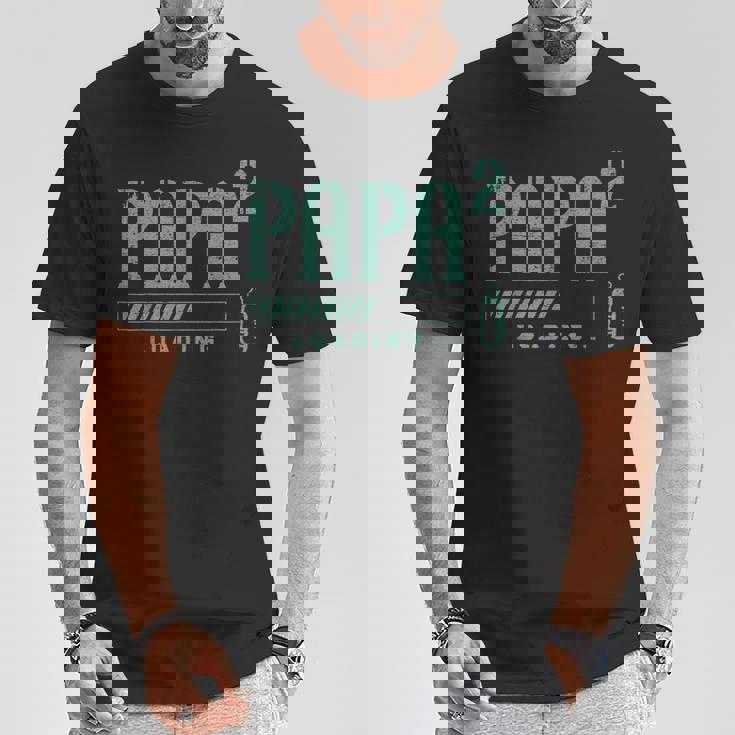 Papà In Attesa Di Due Gemelliecondo Figlio Annuncio Di Maglietta Regalos divertidos