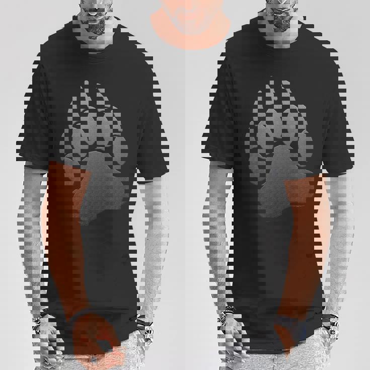 Papà Orso Cub Paw Print Lgbt Maglietta Regalos divertidos