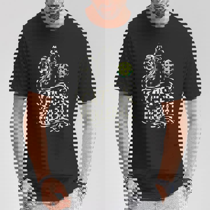 Pickleball Player 猫オーナーピックルボール キティ好きの服 Tシャツ 面白い贈り物