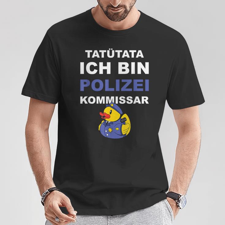 Polizei Kommissar Beförderung T-Shirt Lustige Geschenke