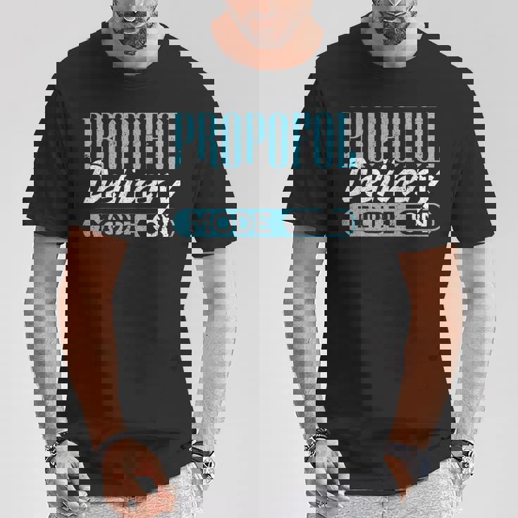 Propofol Delivery Mode On 麻酔科医 Tシャツ 面白い贈り物