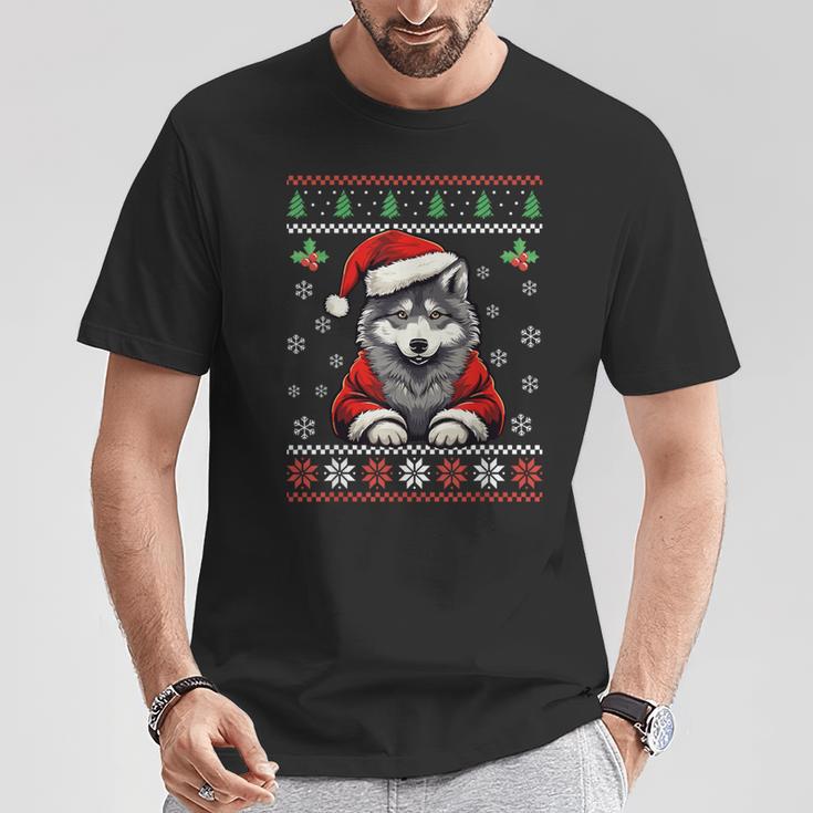 Pull De Noël Moche Loup Pour Adultes Et Enfants T-Shirt Cadeaux drôles