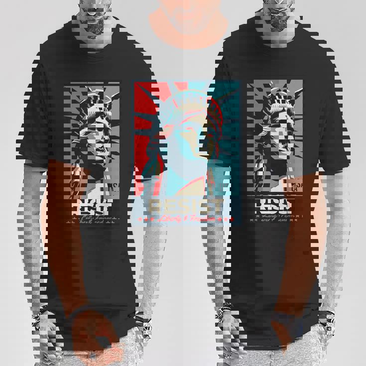 Resist 自由の女神 Resist Tシャツ 面白い贈り物