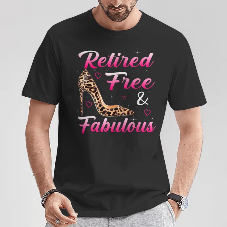 Retraité 2023 Gratuit Et Fabuleux Léopard À La Retraite Pour Les S T-Shirt Cadeaux drôles