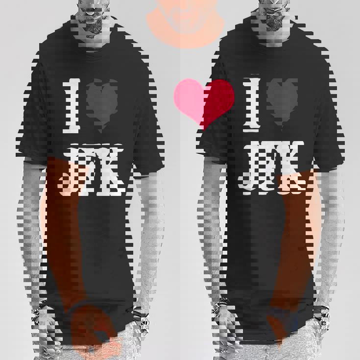 Retrointage I Heart Jfk John F Kennedy Tシャツ 面白い贈り物