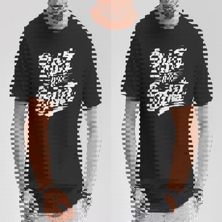 Risk It For The Brisket Bbqジョーク 長袖tシャツ Tシャツ 面白い贈り物