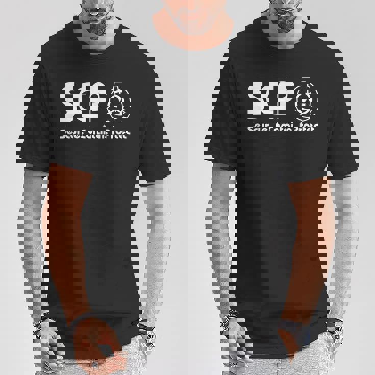 Scpファンデーション-Scp-セキュア・コンテインプロテクト Tシャツ 面白い贈り物