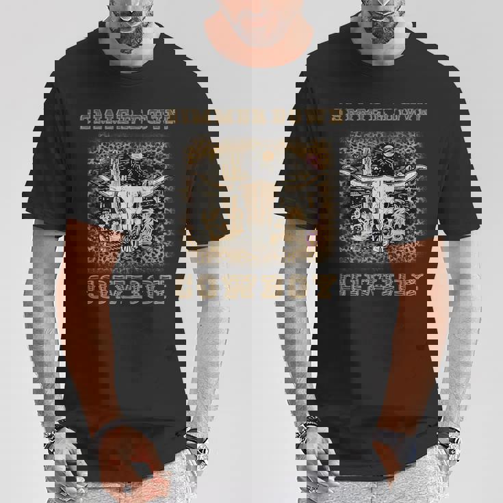 Simmer Down カウボーイウエスタンウェア Tシャツ 面白い贈り物