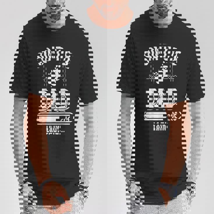 Soon To Be Dad 2025 Caricamento Dell'annuncio Di Gravidanza New Daddy Maglietta Regalos divertidos