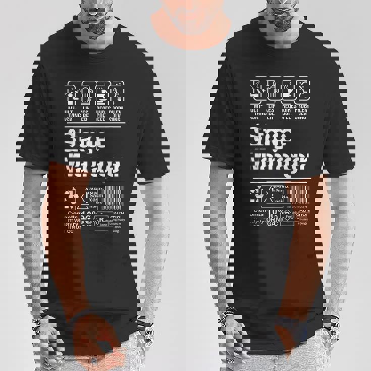 Stage Manager Description Label Tシャツ 面白い贈り物