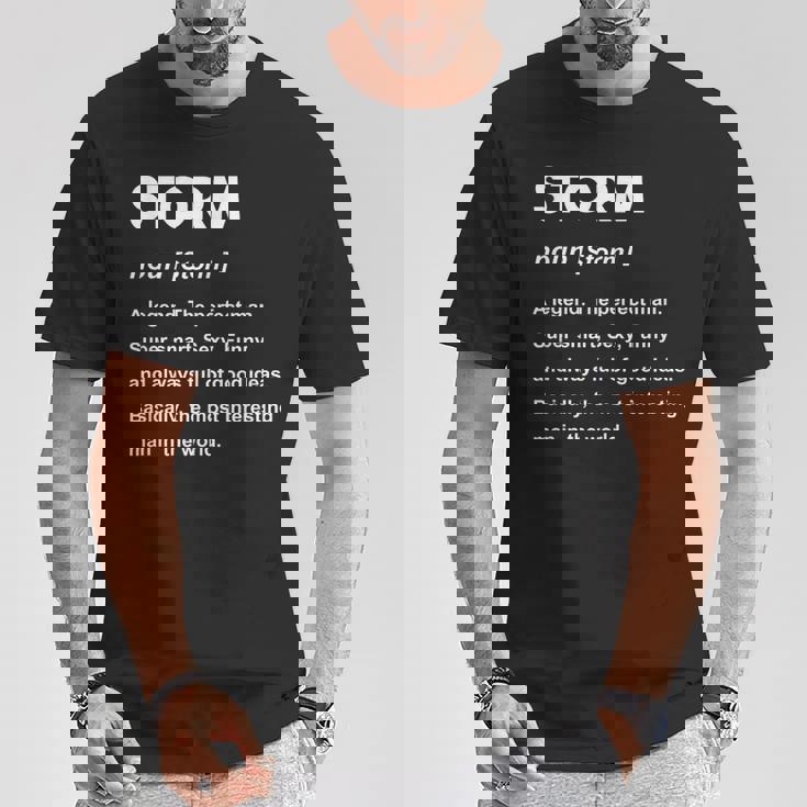 Storm ネームシャツ Tシャツ 面白い贈り物