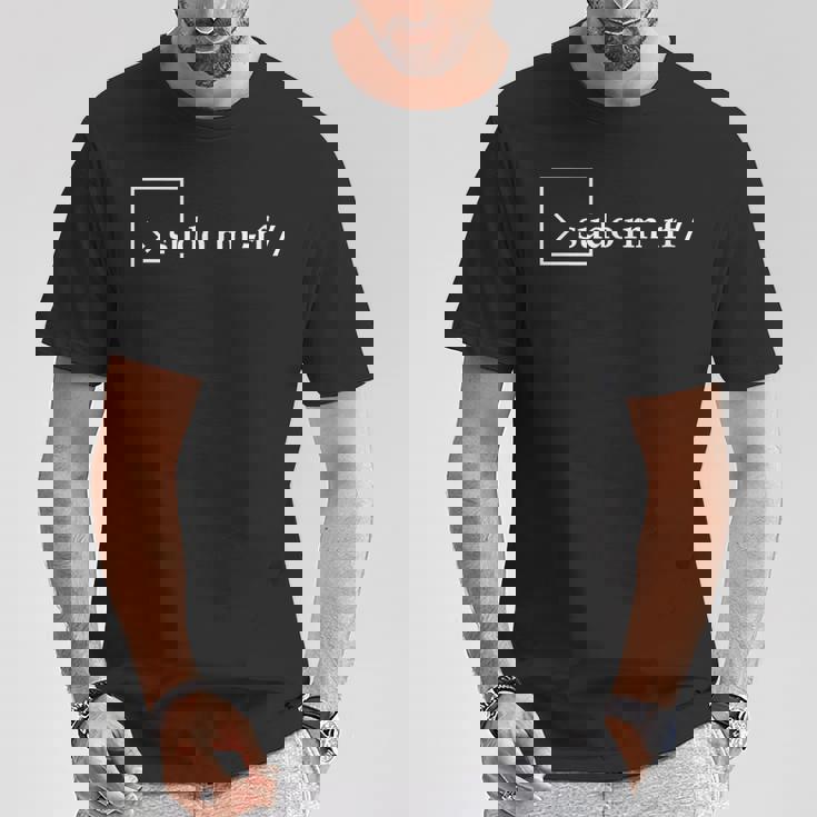 Sudo Rm Rf Linuxコマンド 面白い Tシャツ 面白い贈り物