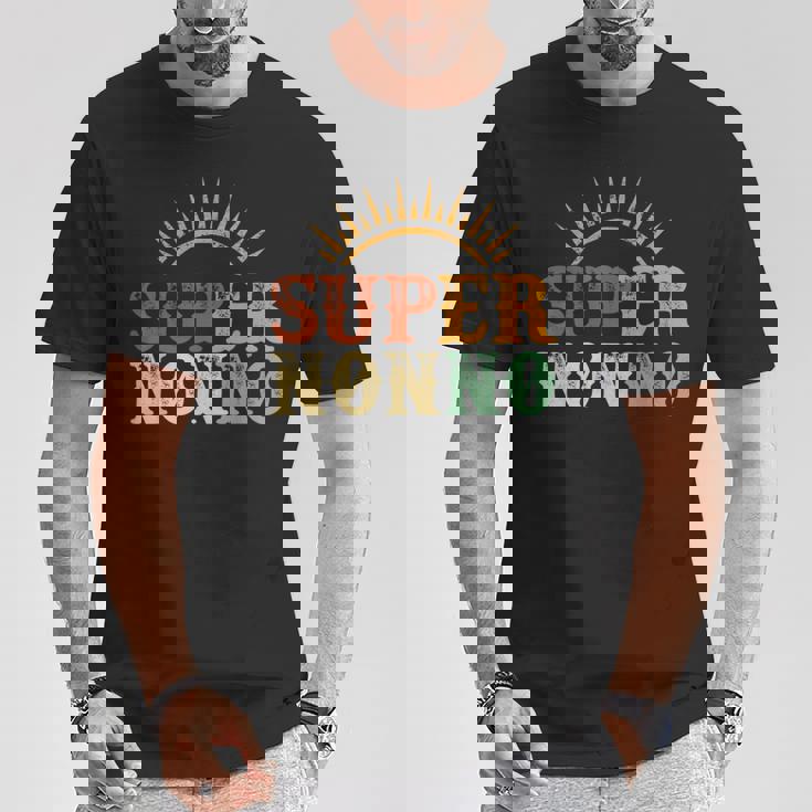 Super Nonno Retroupernonno Festa Del Papà Regalo Per Nonno Maglietta Regalos divertidos