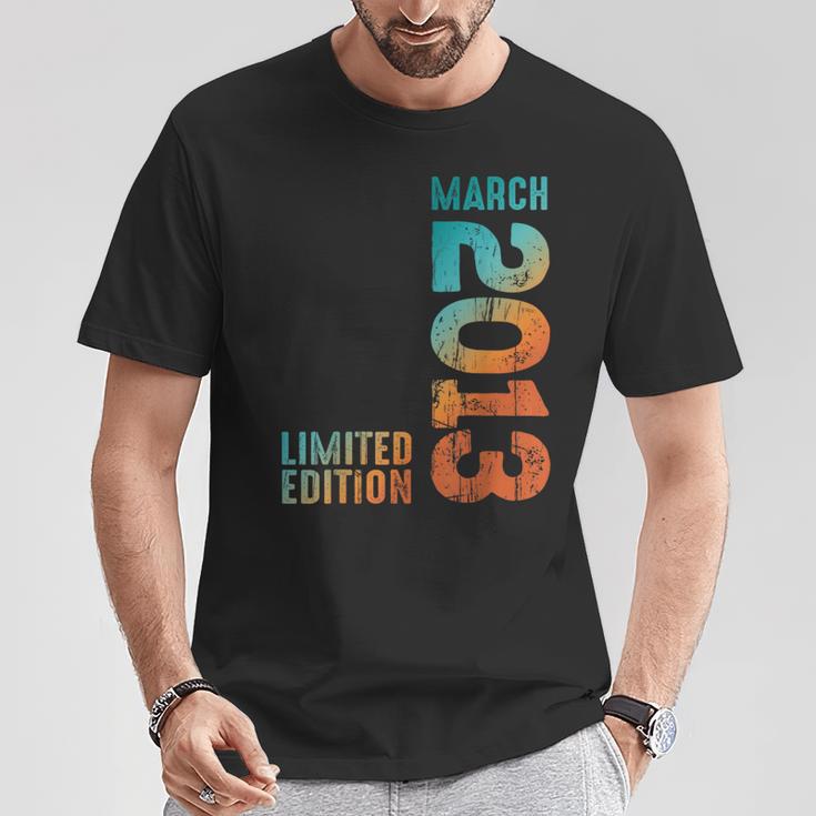 Superbe Édition Limitée Mars 2013 Rétro 2013Intage 2013 T-Shirt Cadeaux drôles