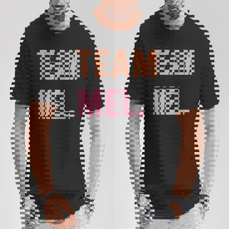 Team Mel 名前 Tシャツ 面白い贈り物