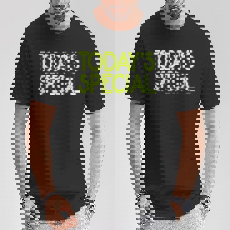 Trendy Neon Greenign Today'special Tシャツ 面白い贈り物