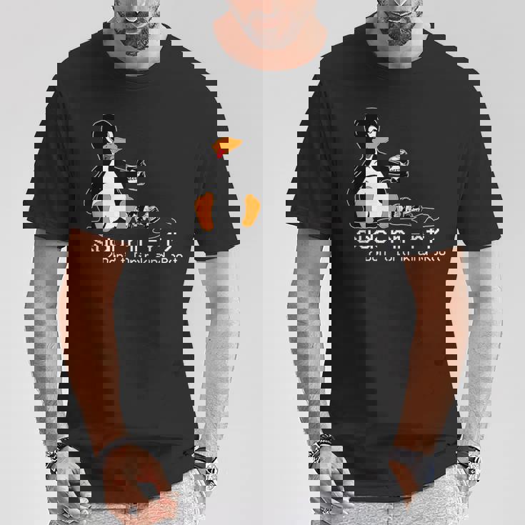 Tux Linux Penguinudo Rm Rf コンピューターフリークハッカー Tシャツ 面白い贈り物