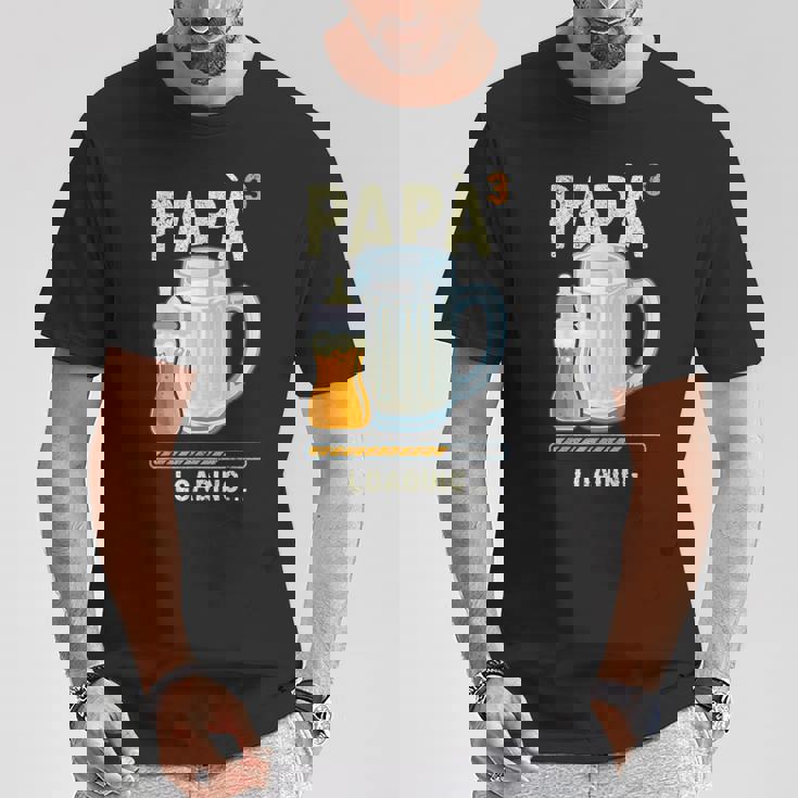 Uomo Papà In Arrivo Papà In Attesa Terzo Figlio Maglietta Regalos divertidos