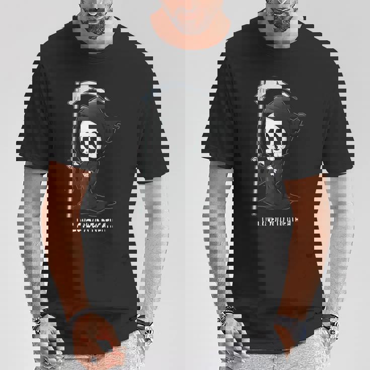 Valentine's Day I Love You To Death Cute Grim Reaper Tシャツ 面白い贈り物