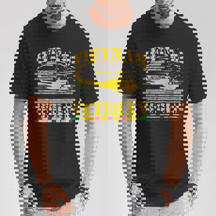 Vietnameteran Uh -1 Huey Helicopter Crew Tシャツ 面白い贈り物