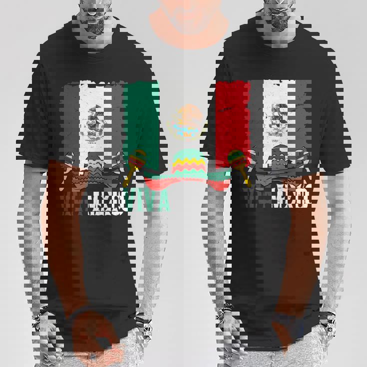 Viva Mexico ソンブレロ インディペンデンス メキシコ 国旗 メキシコ 長袖tシャツ Tシャツ 面白い贈り物