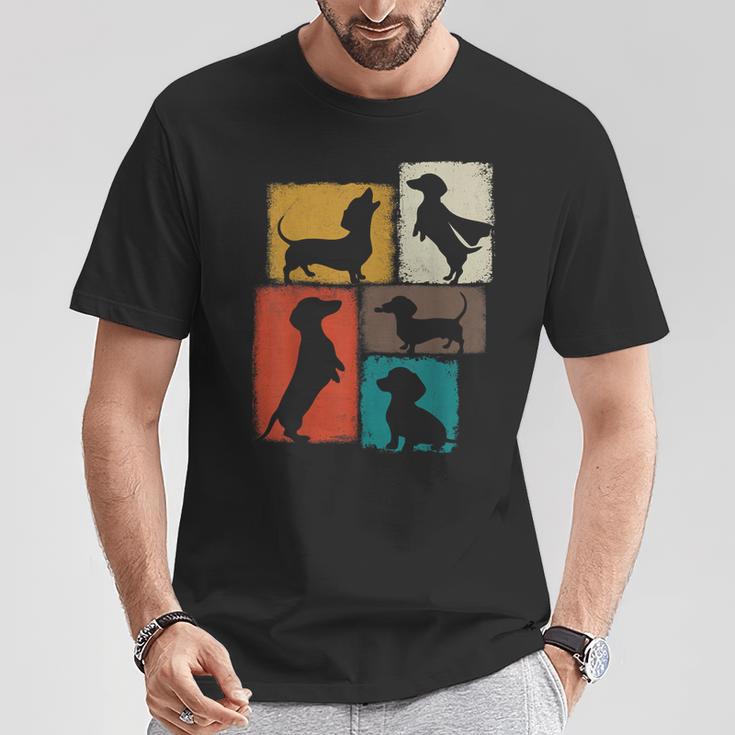 Weenie Vintage Collage Dachshund Dad Mom God Lover T-Shirt Unique Gifts