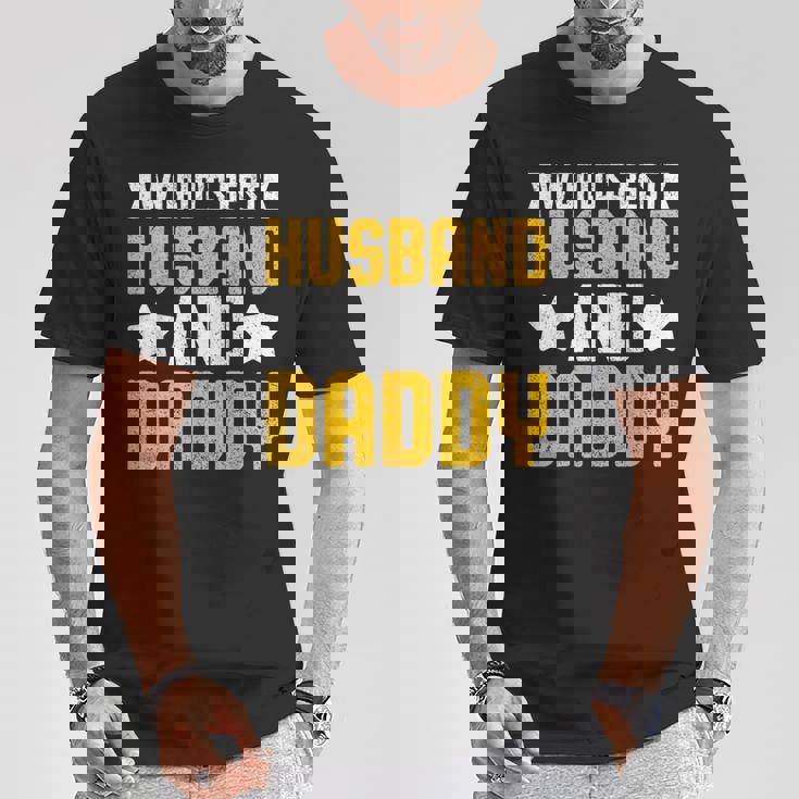 World's Best Husband And Daddy レトロ ヴィンテージ インスピレーション Tシャツ 面白い贈り物