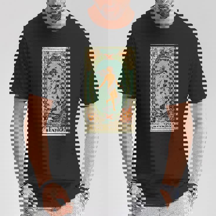 The World タロットカードtシャツ、The World タロットカードtシャツ、 Tシャツ 面白い贈り物