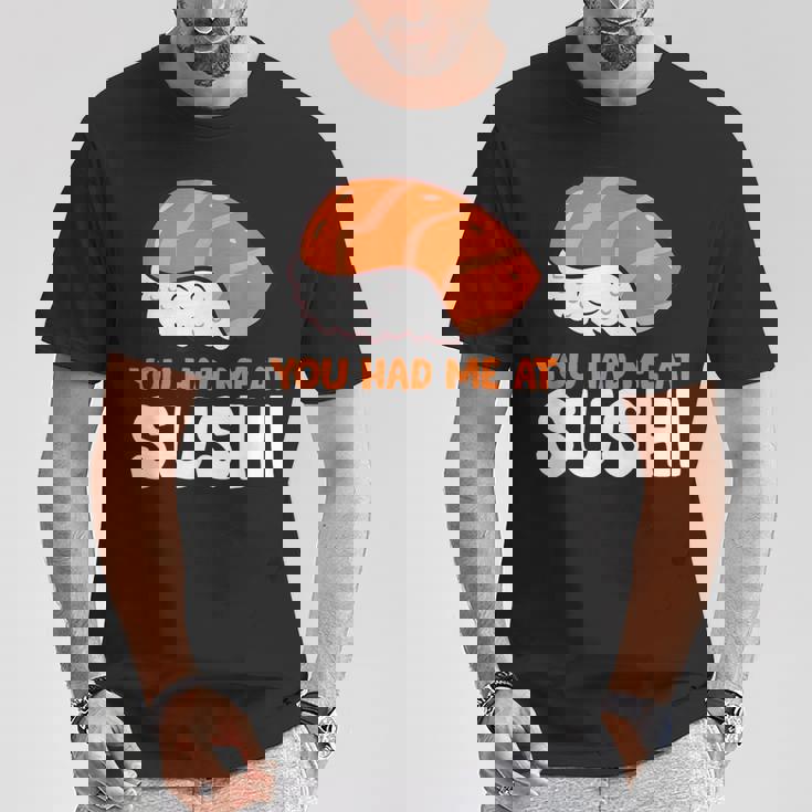 You Had Me At 寿司大好き サーモンにぎり サーモン寿司 Tシャツ 面白い贈り物