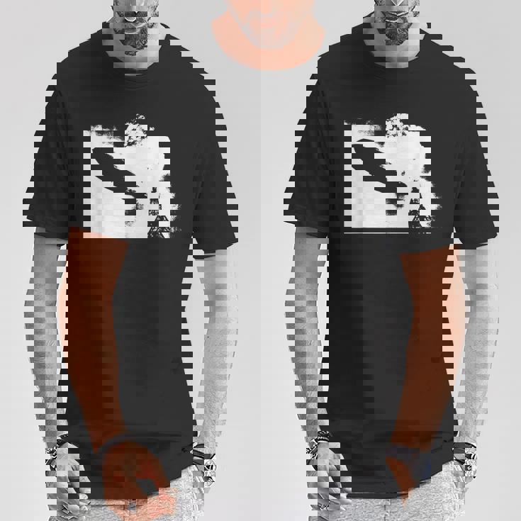 Zeppelin Explosion グラフィックtシャツ Tシャツ 面白い贈り物