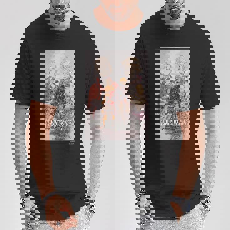 『ファイナルファンタジータクティクス – イヴァリース クロニクルズ』 キービジュアル 長袖tシャツ Tシャツ 面白い贈り物