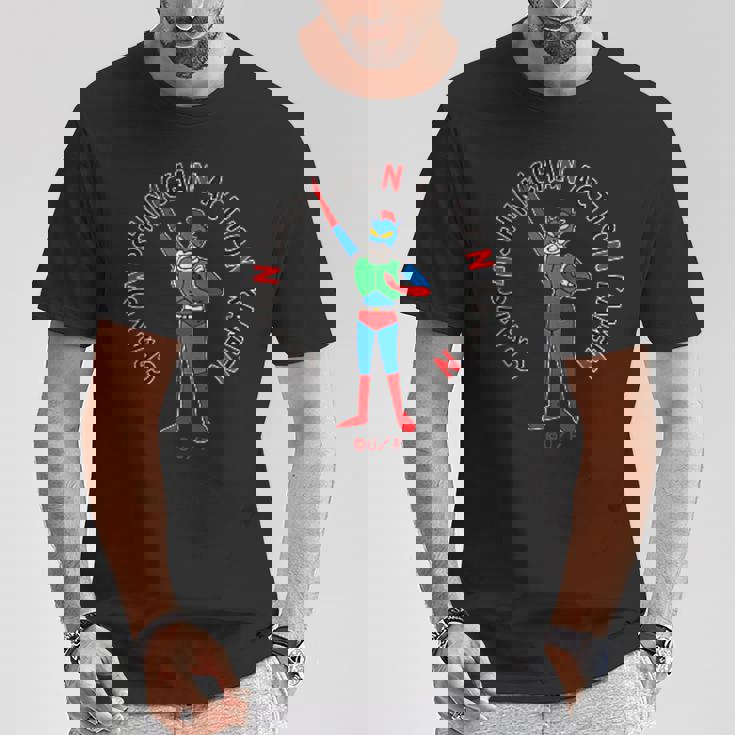 【まんが】クレヨンしんちゃん アクション仮面ワンポイント Tシャツ 面白い贈り物