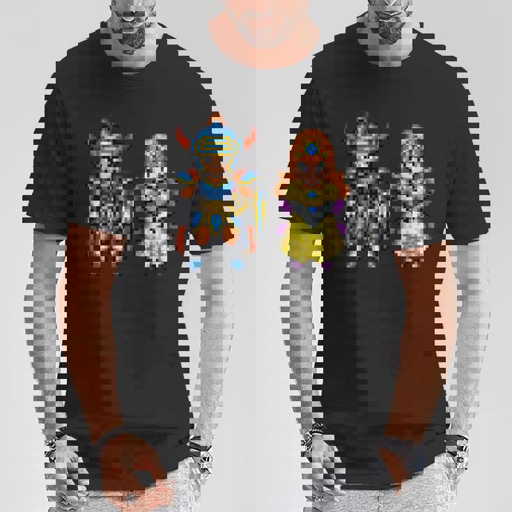 【公式】Hd-2D版『ドラゴンクエストi』キャラクタードット 長袖tシャツ Tシャツ 面白い贈り物