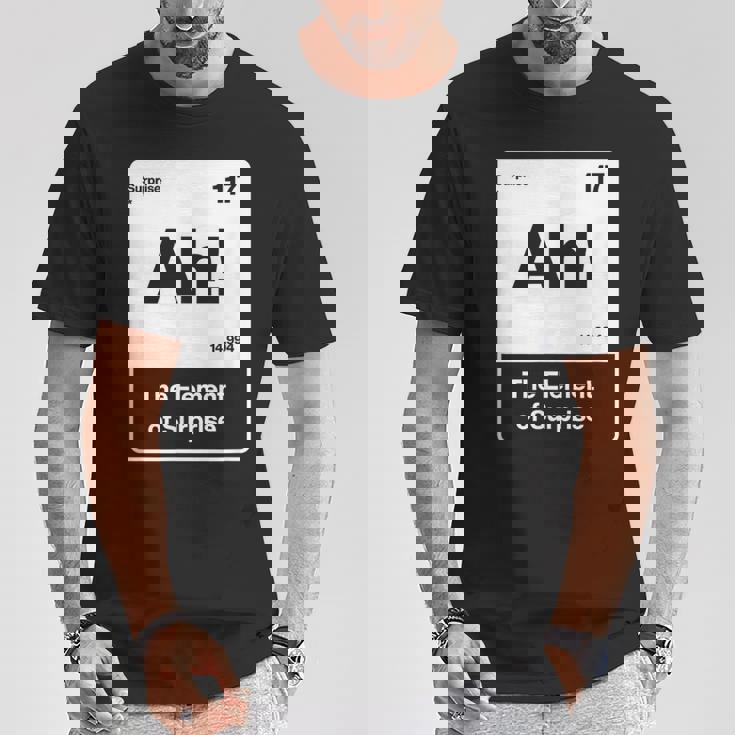 ああ驚きの要素 Tシャツ 面白い贈り物