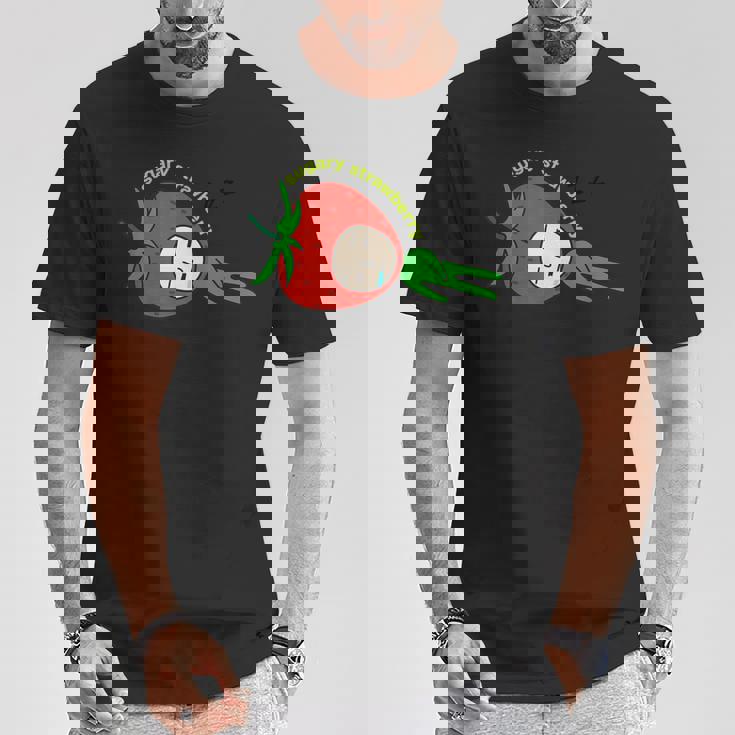 いちごグッズ イチゴイラスト いちご 果物 苺 おもしろ Tシャツ 面白い贈り物